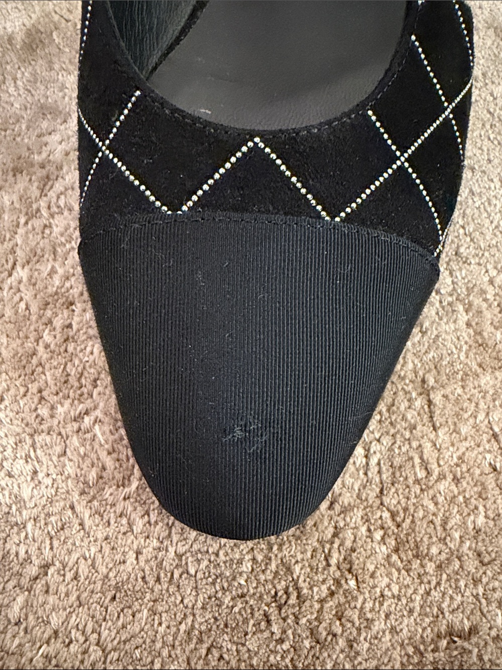 CHANEL Black Quilted Slingback Mules with Pointed Toe - Picture 2 of 6